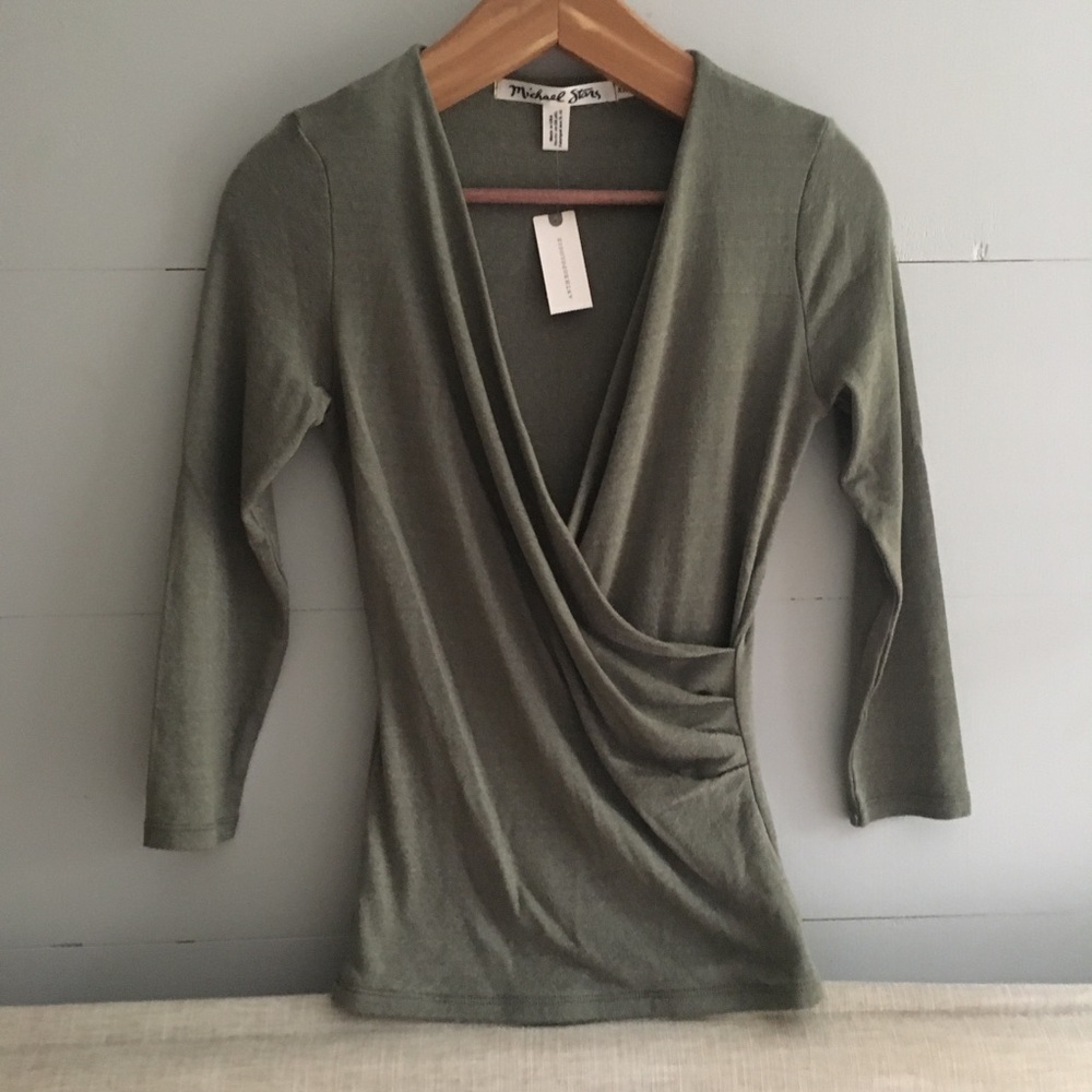 Anthropologie Michael Stars Surplice Top